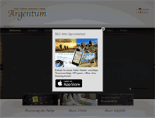 Tablet Screenshot of hotel-argentum.it
