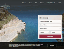 Tablet Screenshot of hotel-argentum.net
